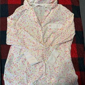 Victoria's Secret Heritage Cotton Button Down PJ Set - Floral/Long Sleeve